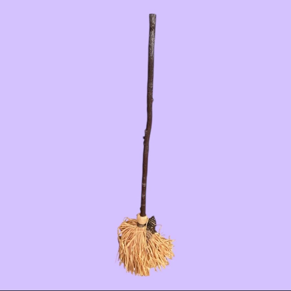 Magical Animated Broom Halloween Prop 4ft Sound Touch Motion Sensor Decor
